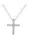 White Gold Cross 14K