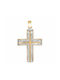 Herren Gold Kreuz 14K