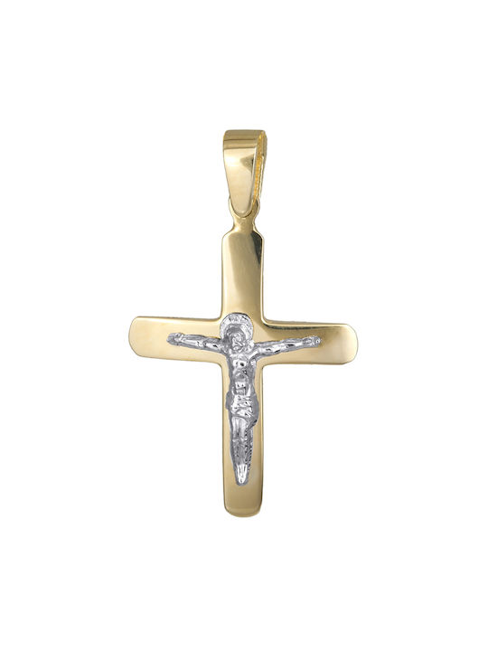 Herren Gold Kreuz 14K