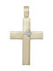 Damen Gold Kreuz 14K