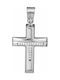 Women's White Gold Cross 14K