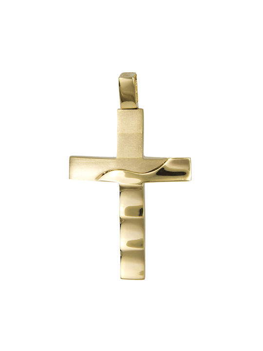 Herren Gold Kreuz 14K