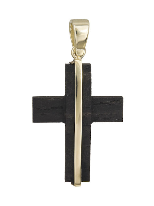 Herren Gold Kreuz 14K