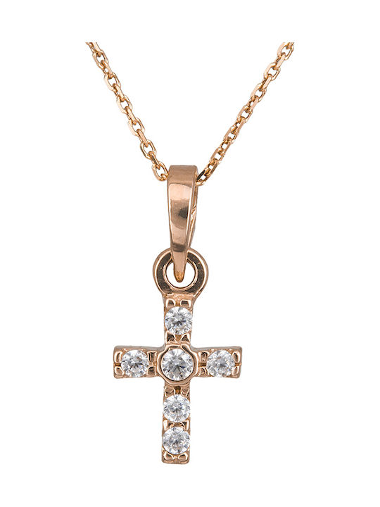 Damen Gold Kreuz 14K