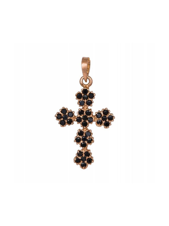 Women's Rose Gold Cross 14K