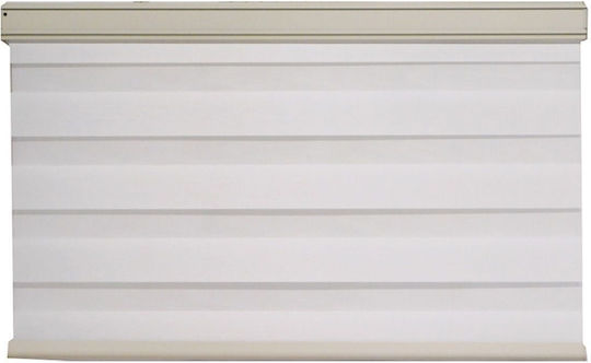 Arte Rollos Zebra Jn824 Partieller Blackout Doppelt Weiß B100xH150cm 4035