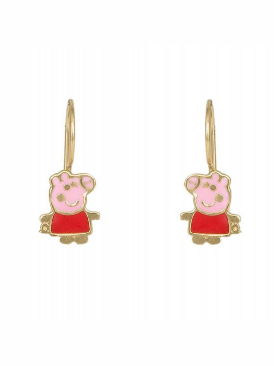 Kids Earrings Studs made of Gold 14K