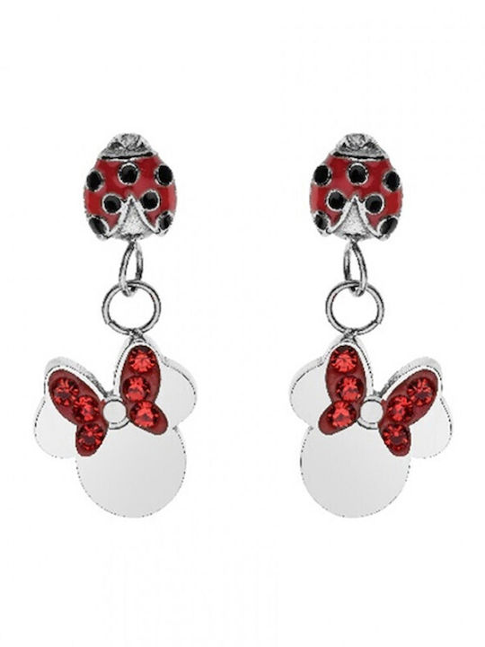 Minnie Mouse Υποαλλεργικά Παιδικά Σκουλαρίκια Καρφωτά από Ατσάλι