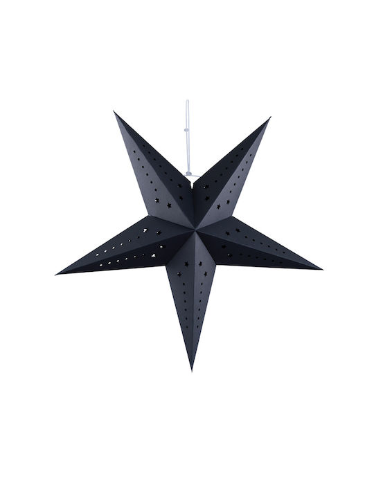 Paper Christmas Decorative Pendant Star 60x60x60cm Black