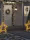 vidaXL Weihnachtlicher Dekorativer Anhänger Stern Beleuchtet Kunststoff 85x90cm 1Stück
