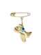 Child Safety Pin made of Gold 14K