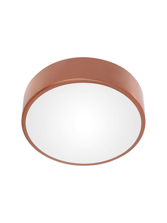 Adviti Metallic Ceiling Mount Light with Socket E27 in Copper color