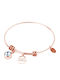 Natalie Gersa I Women's Bracelet Handcuffs with design Heart made of Steel Gold Plated with Zircon