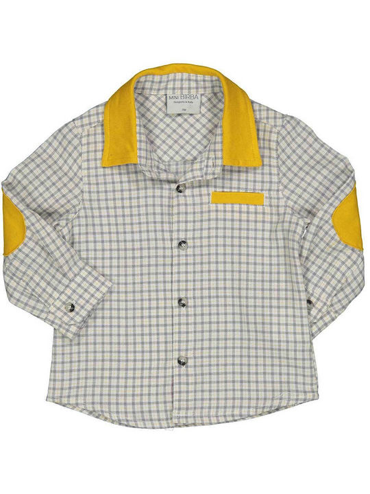 Birba Trybeyond Kids Checked Shirt Yellow