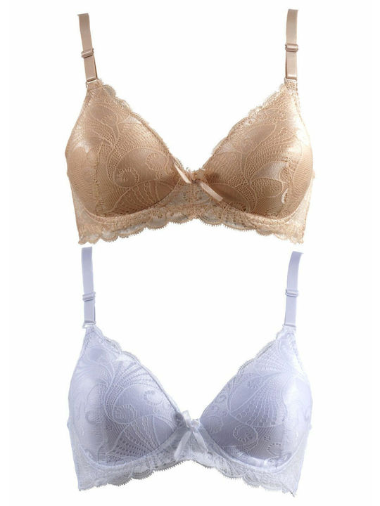 G Secret Bra with Light Padding without Underwire White