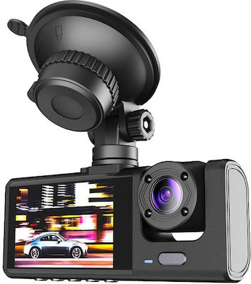 1080P Windshield Car DVR Set with Rear Camera, 2" Display