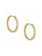 Earrings Hoops made of Gold 14K