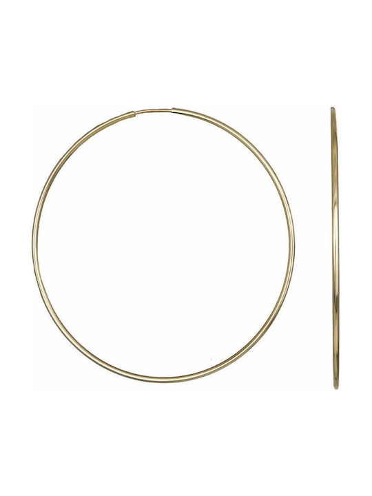 Earrings Hoops made of Gold 9K