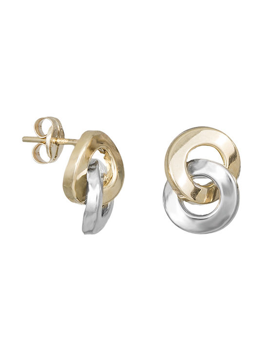 Earrings Hoops made of Gold 9K