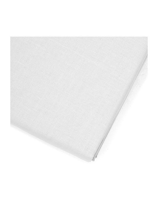 Melinen Bettlaken Semi-Doppel mit Gummiband 120x200+32cm. Urban Line White