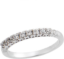 My Little Precious Women's White Gold Eternity Ring with Zircon 14K