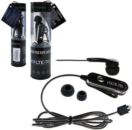 Volte-Tel Kg800 In-ear Handsfree με Βύσμα 3.5mm Μαύρο