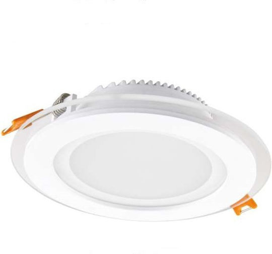 Power Led Round Recessed LED Panel 6W with Natural White Light 4500K