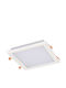 Power Led Τετράγωνο Χωνευτό LED Panel 3W με Ψυχρό Λευκό Φως 6000K