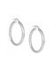 Earrings Hoops made of Silver