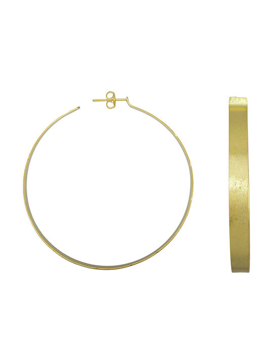 Earrings Hoops made of Silver Gold Plated