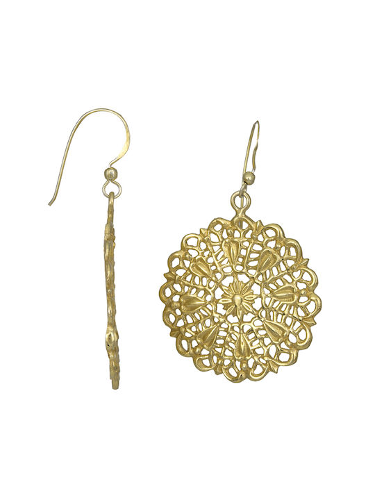 Earrings made of Silver Gold Plated