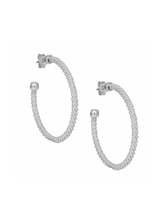 Earrings Hoops made of Silver