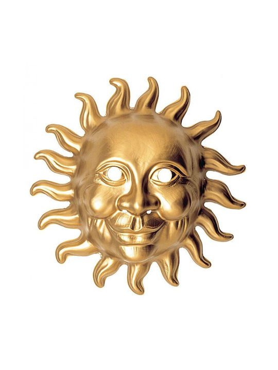 Carnival Mask Full Face Sun Gold