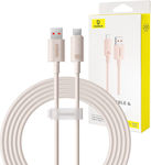 Baseus Series USB 3.0 Cable USB-C male - USB-A 100W Ροζ 2m