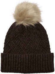 Only Beanie Γυναικείος Σκούφος Πλεκτός σε Καφέ χρώμα