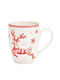 Christmas Mug Porcelain White 1pcs