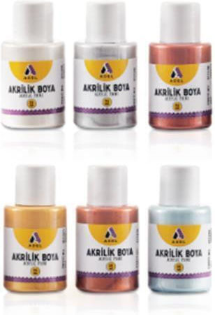 Adel Acrylic Paint Set in Silver color 25ml 1pcs