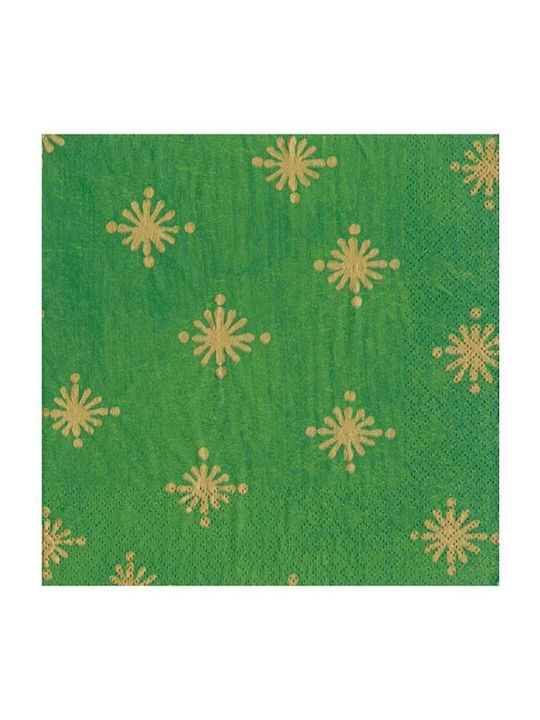 Caspari Set of Christmas Napkins L12.5xW12.5cm. 20pcs
