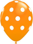 Σετ 15 Μπαλόνια Πορτοκαλί Πουά