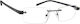Oramont Reading Glasses +1.25 in Black Colour