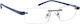 Oramont Reading Glasses +2.00 in Blue Color PLB...