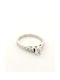 Kirkikosmima Single Stone from White Gold 14K