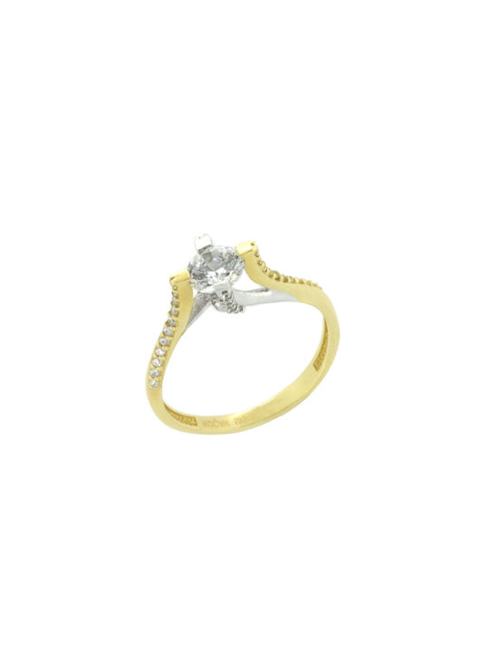 Single Stone from White Gold 14K