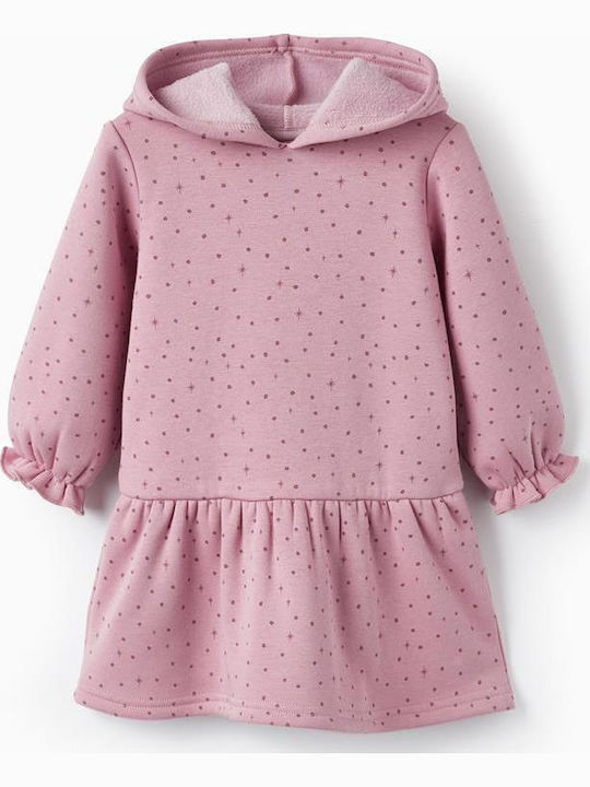 Kinderkleid Mädchenkleider Langärmelig Pink