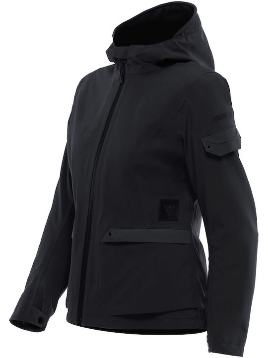 Dainese Centrale Absoluteshell Pro Γυναικείο Μπουφάν Μηχανής 4 Εποχών Αδιάβροχο Μαύρο
