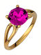 Verorama Single Stone from Gold Plated Silver
