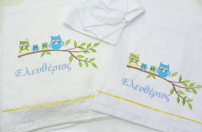 Christening Oilcloths Set White