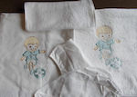 Christening Oilcloths Set White