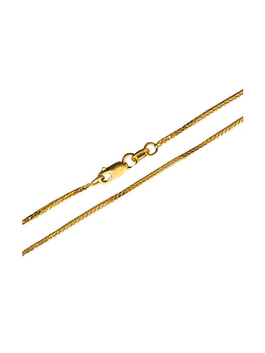 Goldene Kette Nacken 14K