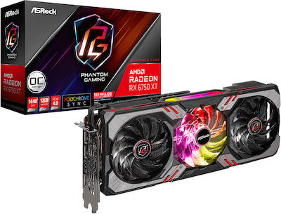 ASRock Radeon RX 6750 XT 12GB GDDR6 Phantom Gaming D OC Placă Grafică